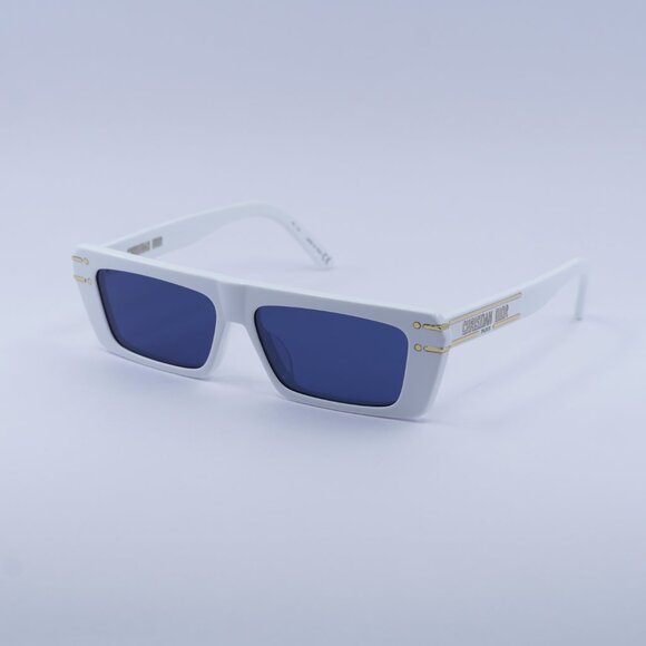 ?️ New Dior DIORSIGNATURE S2U 50B0 Sunglasses - White Frame, Blue Lenses main image 6